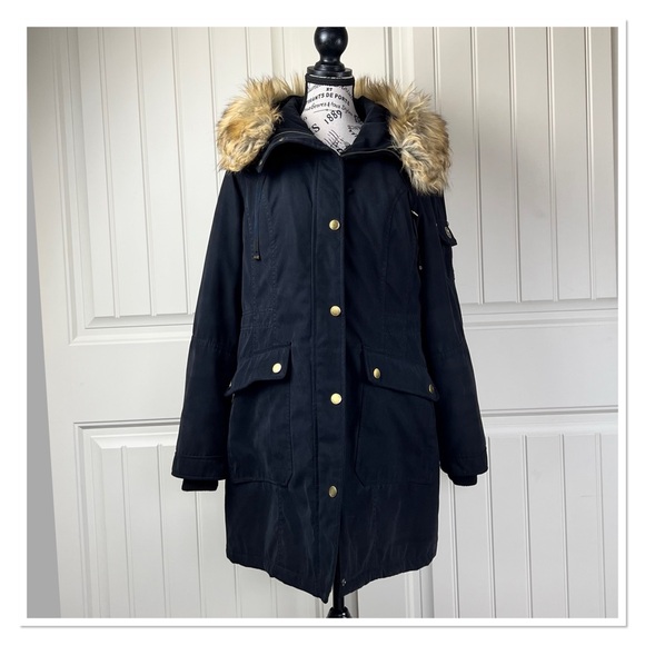 1 MADISON Expedition Parka Jacket with Faux Fur Hood - Picture 13 of 13